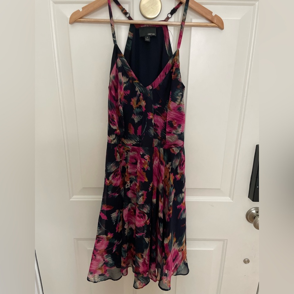 Greylin blue floral dress